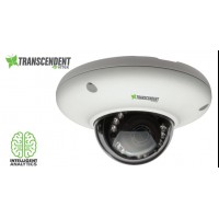 Transcendent Series 5 Megapixel H.265 Indoor/Outdoor WDR Compact IP Vandal Dome Camera with 10 IR LED Illumination